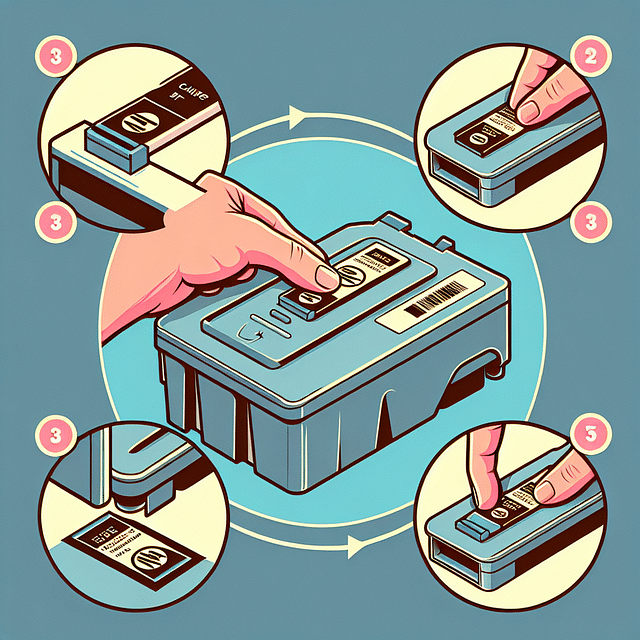 Sealing the fill hole of an HP ink cartridge with a sticker