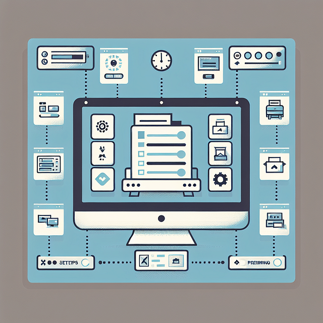 printer maintenance settings on a computer screen