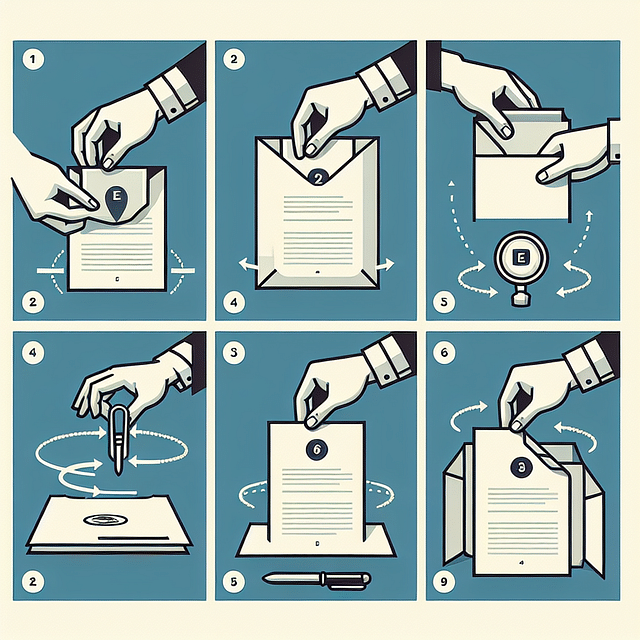 placing a document inside an open encapsulation sleeve