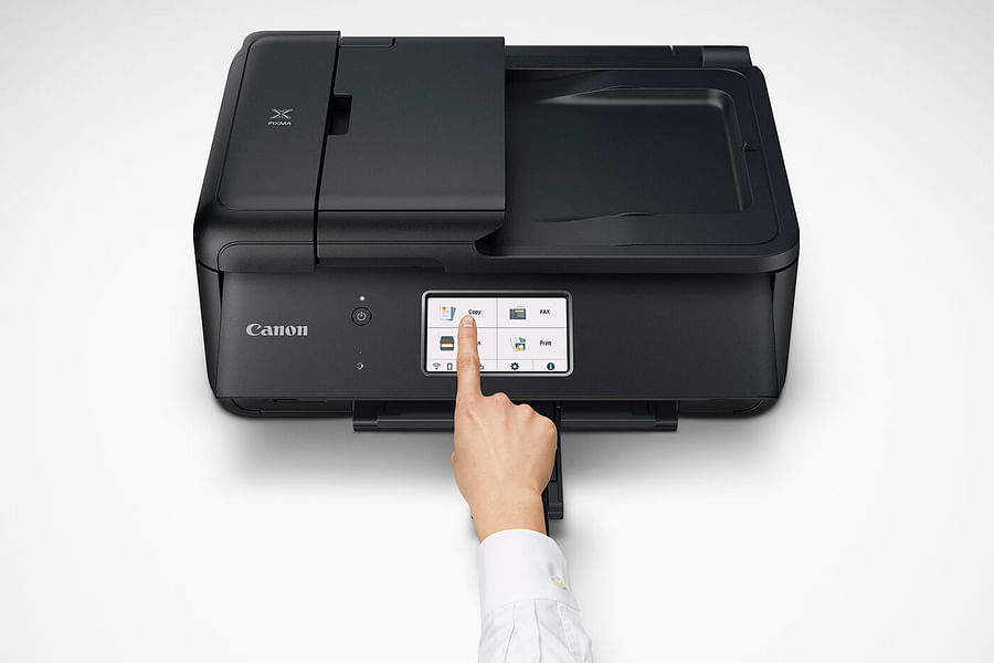 printer with touch screen interface