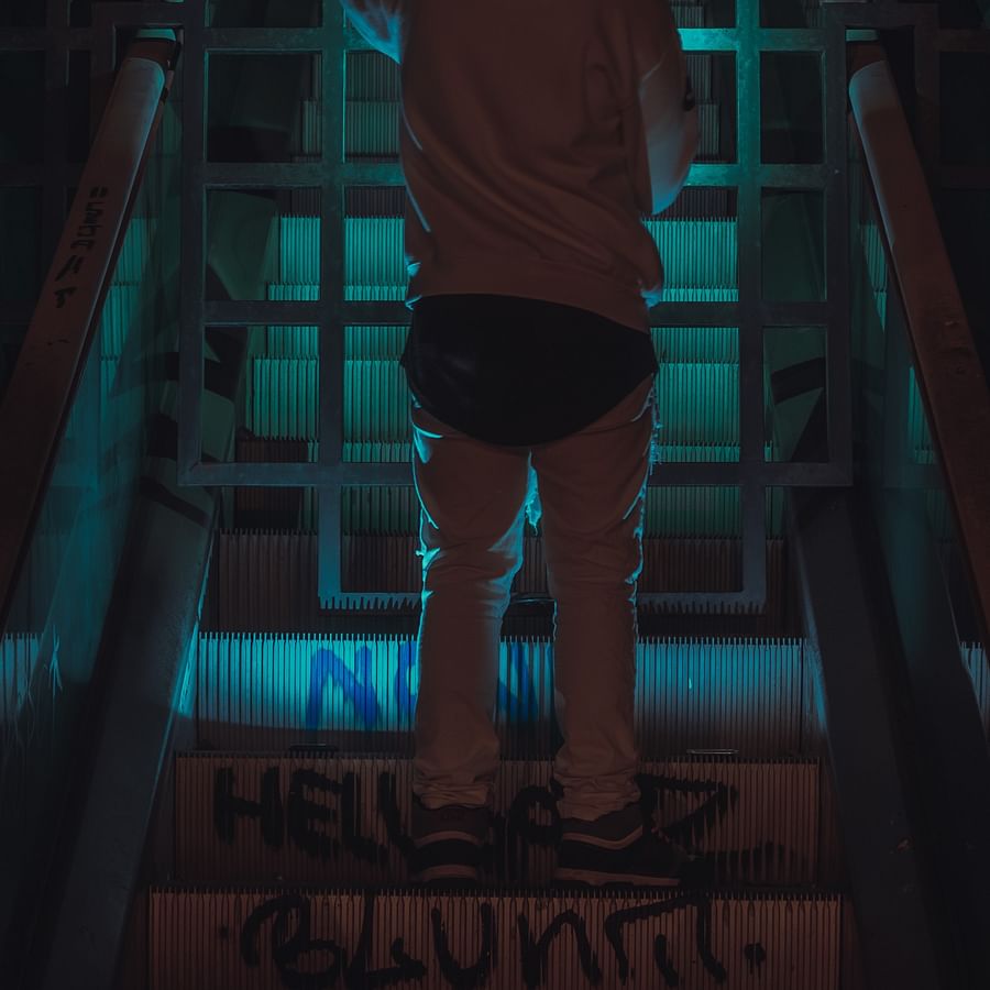 Person using smartphone to send print command