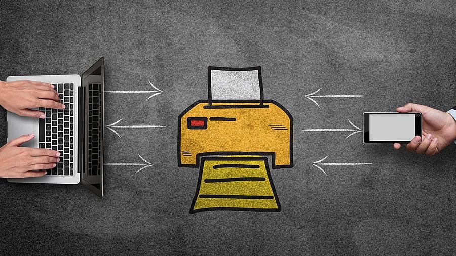 Wireless printer connected to multiple devices