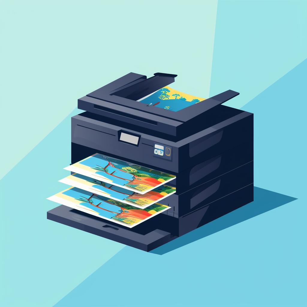 A fast printer printing multiple pages
